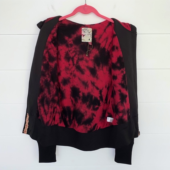 Ruthless Art Embroidered Rhinestone Embellished Black Hoodie Medium - Picture 5 of 17